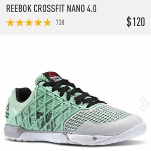Reebok CrossFit Nano 4.0- Mint Glow-Women’s size 7